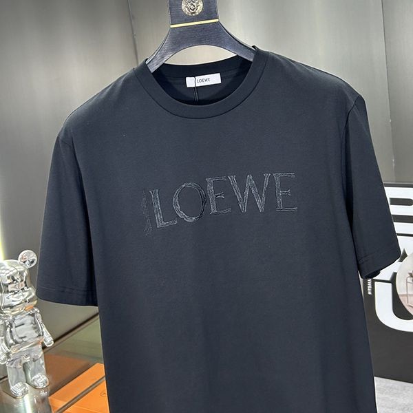 ★日本!!人気！ロエベ エンブロイダリー アナグラム Tシャツ 偽物 los58102